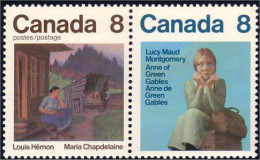 (C06-58a) Canada Lucy Maud Montgomery Maria Chapdelaine Se-tenant MNH ** Neuf SC - Unused Stamps