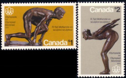 (C06-56-57a) Canada Montreal Olympiques 1976 MNH ** Neuf SC - Nuovi