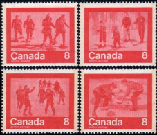 (C06-44-47d) Canada Keep Fit Winter Sports D'hiver MNH ** Neuf SC - Ete 1976: Montréal