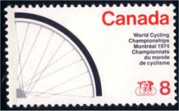 (C06-42ia) Canada Cyclisme Bicycle Cycling World Championship 1974 Montreal HB MNH ** Neuf SC - Unused Stamps