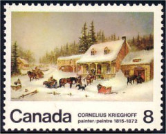 (C06-10a) Canada Tableau Krieghoff Painting MNH ** Neuf SC - Unused Stamps
