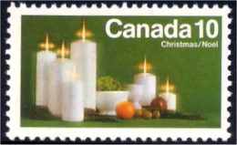 (C06-08pb) Canada Bougie Candle Noel Christmas 1972 2 Bandes MNH ** Neuf SC - Christmas