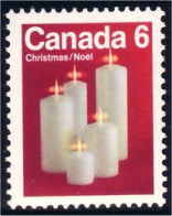 (C06-06a) Canada Bougie Candle Noel Christmas 1972 MNH ** Neuf SC - Unused Stamps