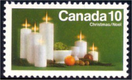 (C06-08a) Canada Bougie Candle Noel Christmas 1972 MNH ** Neuf SC - Unused Stamps