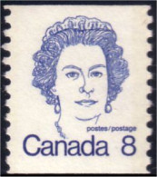 (C06-04a) Canada Queen Blue Roulette Coil MNH ** Neuf SC - Nuovi