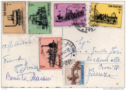 1965 CARTOLINA CON ANNULLO SAN MARINO - Cartas & Documentos