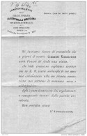 1885 LETTERA INTESTATA LA SENTINELLA BRESCIANA CON ANNULLO BRESCIA - Documents Historiques