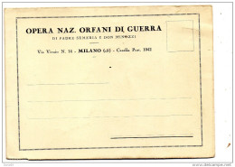 OPERA NAZIONALE ORFANI DI GUERRA - Historical Documents