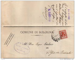 1910 LETTERA CON ANNULLO BOLOGNA - Storia Postale