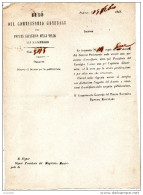 1849   COMMISSARIO VALLE   PALERMO - Documents Historiques