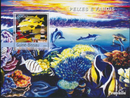 Guinea-Bissau Block 465 (kompl. Ausgabe) Postfrisch 2004 Fische Und Leuchttürme - Guinée-Bissau