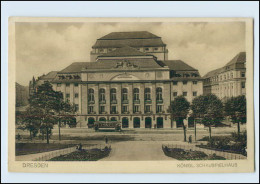 T595/ Dresden Schauspielhaus Straßenbahn AK Ca.1912 - Dresden