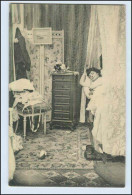 W6S86/ Erotik Frau Im Bett Schöne AK Ca.1900 - Pin-Ups