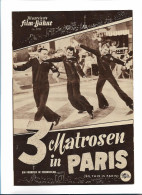 C2495/ IFB Nr.2723 3 Matrosen In Paris  Tony Curtis, Gene Nelson  Filmprogramm - Non Classificati