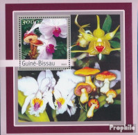 Guinea-Bissau Block 389 (kompl. Ausgabe) Postfrisch 2003 Orchideen, Pilze - Guinée-Bissau