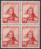 1940 Schweiz / Pro Juventute ** Zum:CH J95, Mi:CH 375, Yt:CH 356, Trachtenfrau, Solothurnerin - Ungebraucht