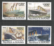 Burundi 2011 Mint Stamps MNH(**) 100th Anniversary Of Titanic - Unused Stamps