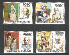 Burundi 2011 Mint Stamps MNH(**) 130th Anniversary Of Birth Of Picasso - Ungebraucht