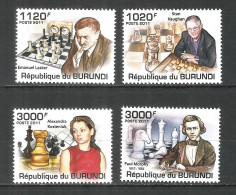 Burundi 2011 Mint Stamps MNH(**) Chess Masters - Unused Stamps