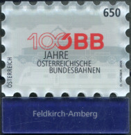 AUSTRIA - 2023 - S/S MNH ** - Railway Company ÖBB. Feldkirch-Amberg - Ungebraucht