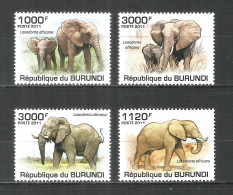 Burundi 2011 Mint Stamps MNH(**) Elephants - Neufs