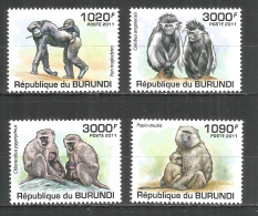 Burundi 2011 Mint Stamps MNH(**) Primates - Ungebraucht