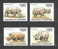 Burundi 2011 Mint Stamps MNH(**) Rhinoceros - Nuevos