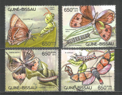 Guinea-Bissau 2012 Mint Stamps MNH(**) Butterflies & Larva - Guinée-Bissau