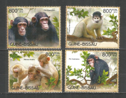 Guinea-Bissau 2012 Mint Stamps MNH(**) Primates - Guinée-Bissau