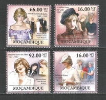 Mozambique 2009 Mint Stamps MNH(**) Princess Diana - Mosambik