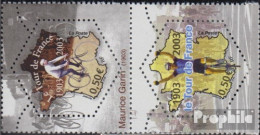 Frankreich 3724-3725 Paar (kompl.Ausg.) Postfrisch 2003 100 Jahre Tour De France - Unused Stamps