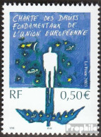 Frankreich 3695 (kompl.Ausg.) Postfrisch 2003 Grundrechte Der EU - Ungebraucht