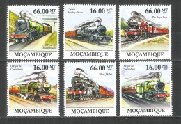 Mozambique 2011 Mint Stamps MNH(**) Steam Locomotives - Mosambik