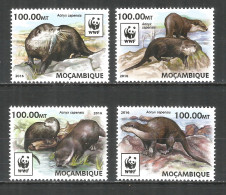 Mozambique 2016 Mint Stamps MNH(**) WWF – Otter - Mosambik