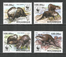 Mozambique 2016 Mint Stamps MNH(**) WWF – Otter - Mozambico