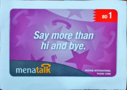 Menatalk Prepaid  Intrnational Calling Sample Phone Card - Verzamelingen