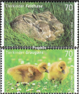 BRD 3217-3218 (kompl.Ausg.) Postfrisch 2016 Tierbabys - Unused Stamps