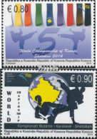 Kosovo 277-278 (kompl.Ausg.) Postfrisch 2014 Weltmeisterschaften - Kosovo