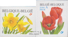 Belgien 3095Dr-3096Du (kompl.Ausg.) Postfrisch 2001 Blumen - Nuevos