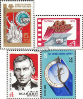 Sowjetunion 4862,4865,4871,4882 (kompl.Ausg.) Postfrisch 1979 Kino, McLean, Zirkus - Nuovi