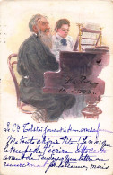 Russia - Leo Tolstoy And His Wife Playing The Piano - Publ. Red Cross - St. Eugenia Society  - Rusland