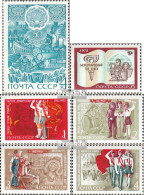 Sowjetunion 4001,4002,4003-4006 (kompl.Ausg.) Postfrisch 1972 Jakutien, Buchjahr, Leninorganisati - Unused Stamps