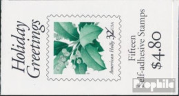 USA MH0-225 (kompl.Ausg.) Postfrisch 1997 Stechpalme - Ungebraucht