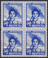 1940 Schweiz / Pro Juventute ** Zum:CH J96, Mi:CH 376, Yt:CH 357, Trachtenfrau, Zugerin - Unused Stamps