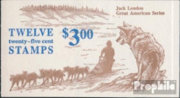 USA MH0-122 (kompl.Ausg.) Postfrisch 1988 Jack London - Neufs