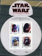 France . Star Wars (MNH OG) Souvenir Sheet - Neufs