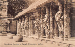 India - VELLORE - Monolithic Carvings In Temple Mundapam - Publ. Wiele & Klein  - India