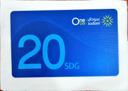 One Sudani Prepaid  Intrnational Calling Sample Phone Card - Colecciones