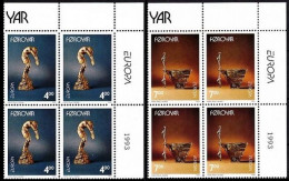 FAROE 1993 EUROPA: Contemporary Art. Sculptures. 2 MINI-SHEETS = 20 Sets, MNH - 1993