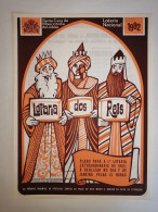 Portugal Loterie Rois Mages Avis Officiel Affiche 1982 Loteria Lottery Three Wise Men Magi Official Notice Poster - Lottery Tickets